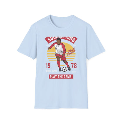 Epic Soccer King T-Shirt - Vintage Football Player Tee for Men & Fans - "Play The Game" Power Design
