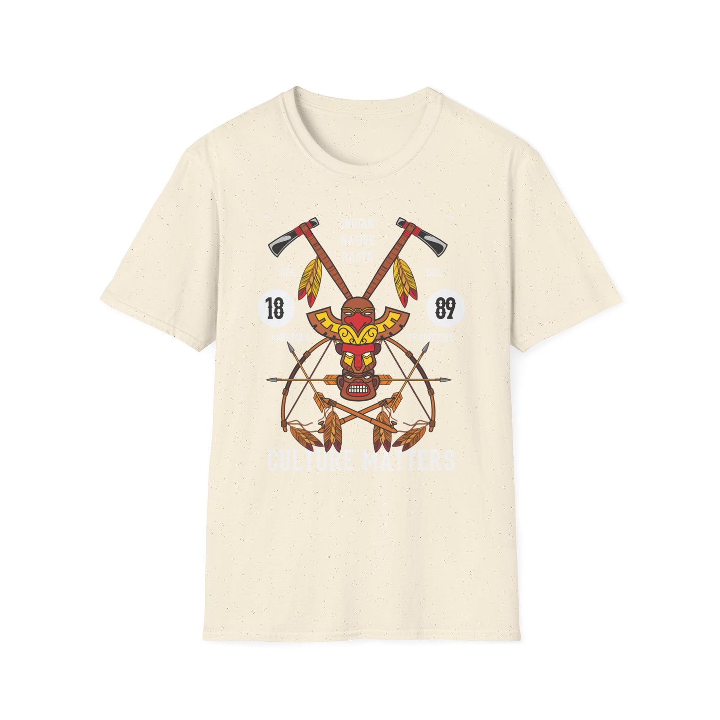 Majestic Native American Heritage T-Shirt - Tribal Totem & Warrior Symbols | Authentic Indigenous Culture Apparel