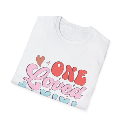 ONE Loved MIMI T-Shirt | Adorable Retro Groovy Grandma Gift | Sweet Mother's Day Grandparent Tee