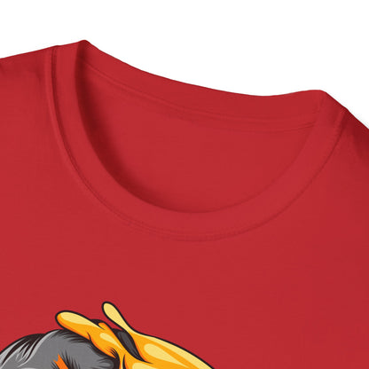 Vibrant Melting Emoji Skull T-Shirt | Unique Horror Pop Art Streetwear Tee | Edgy Graphic Design Statement