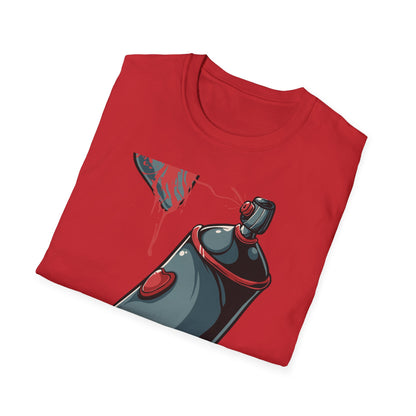 Expressive Graffiti Love T-Shirt | Spray Paint Heart Urban Art Tee | Bold Street Style Graphic for Artists