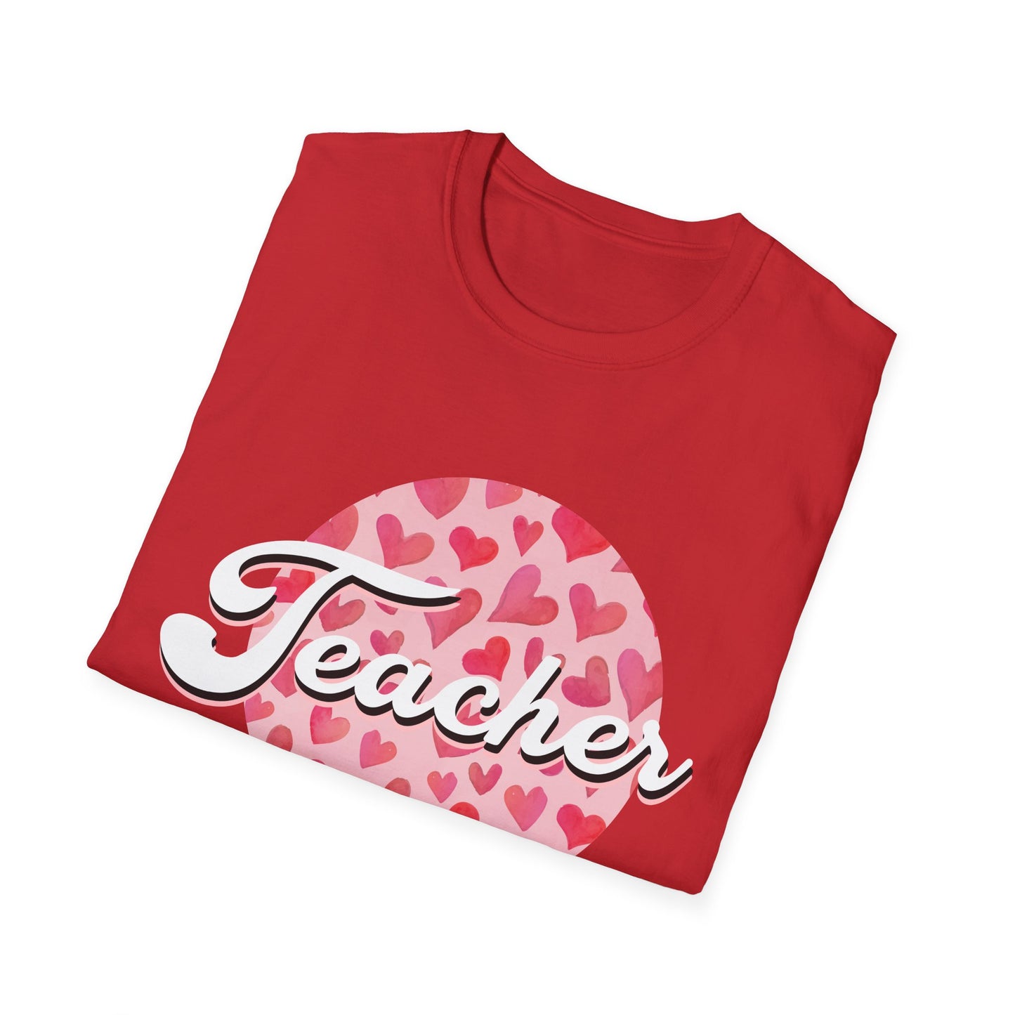 Adorable 'Teacher' T-Shirt with Watercolor Hearts | Perfect Appreciation Gift for Educators | Trendy Back to School Tee