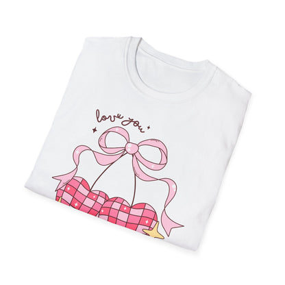 Irresistible 'Love You Cherry Much' T-Shirt | Cute Pink Heart Cherry Tee | Sweet Retro Vibe Valentine's Gift