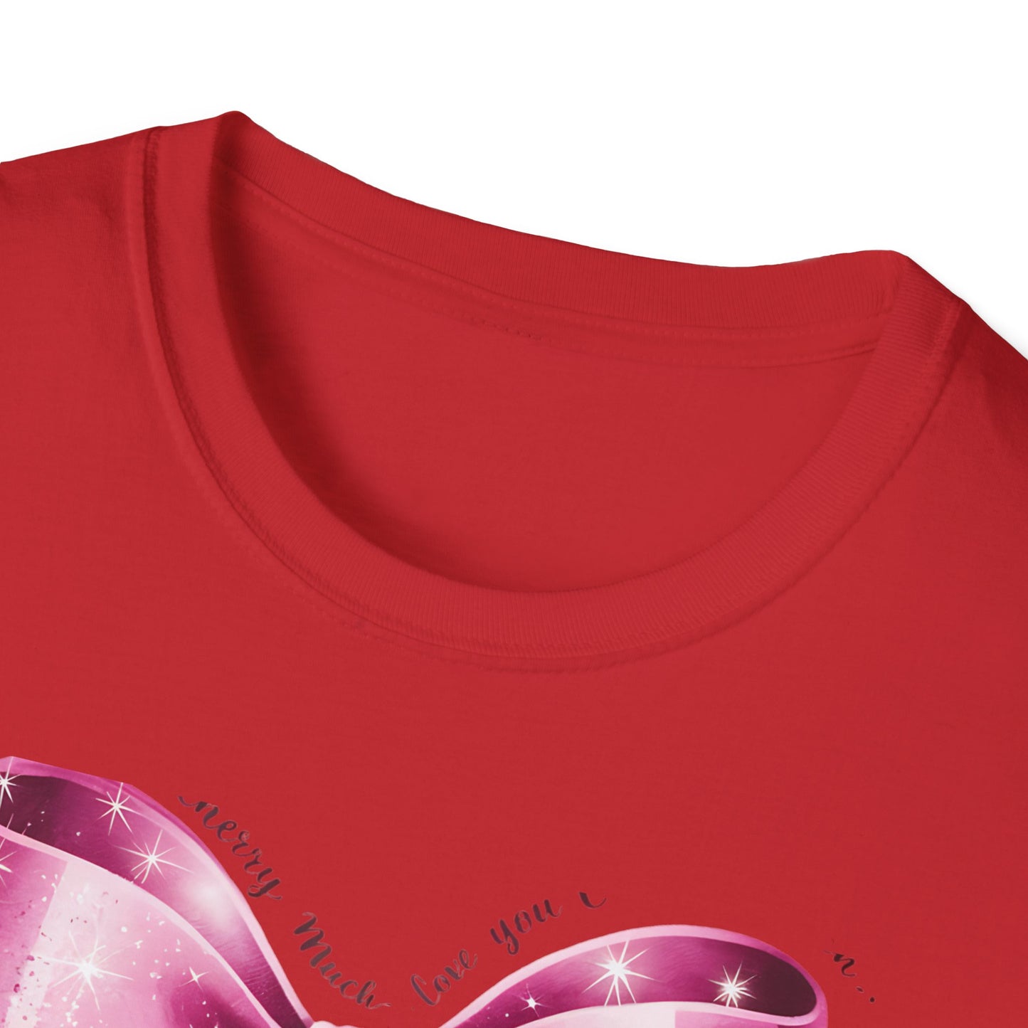 Sparkling Pink Cherry Love T-Shirt - Adorable Bow & Sweet Cherries Romantic Gift Tee for Her