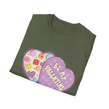 Sweet Retro Vintage 'Be My Valentine' Candy Heart Box T-Shirt | Adorable Valentine's Day Gift Tee