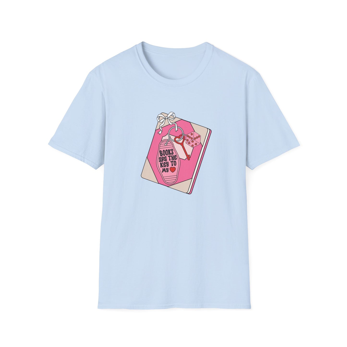 Enchanting 'Books Are The Key' T-Shirt | Adorable Book Lover Gift Tee | Cozy Reader Aesthetic Apparel