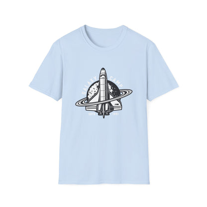 Epic Space Shuttle T-Shirt | Vintage Cosmic Saturn & Moon Tee | Stellar Astronomy & Science Fan Apparel | Explore the Galaxy!