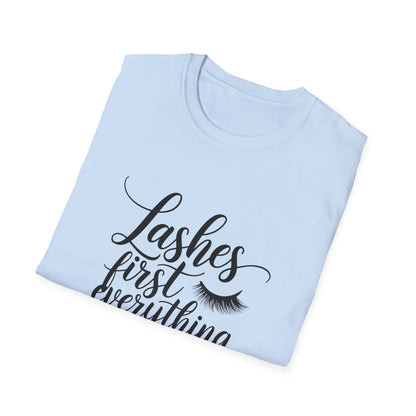 Fabulous Lashes First T-Shirt | Chic Beauty Lover Tee | Makeup Artist Gift | Trendy Lash Tech Apparel Must-Have
