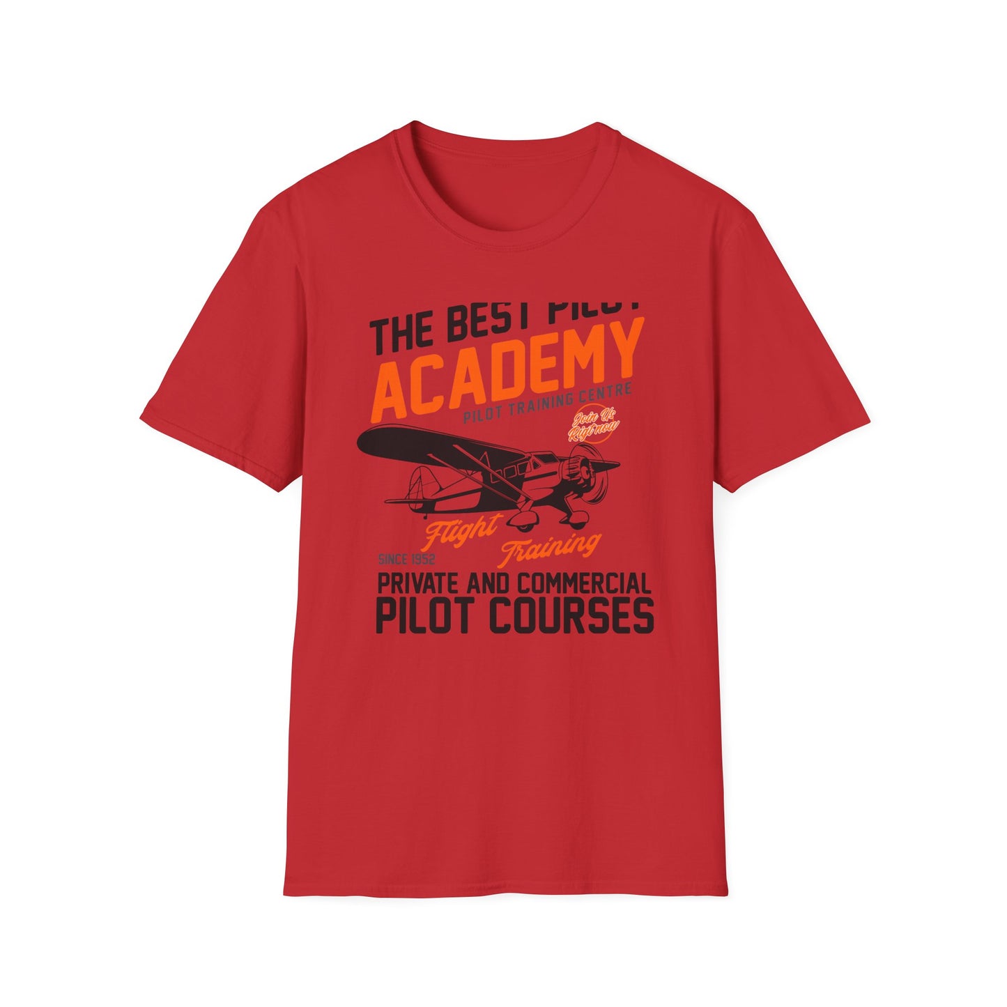 Epic Pilot Academy Vintage Airplane T-Shirt | Best Flight Training Enthusiast Tee | Classic Aviation Gift Since 1952