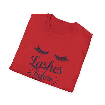 Fabulous Lashes Before Boys T-Shirt | Sassy Beauty Lover Tee | Chic Women's Empowering Gift