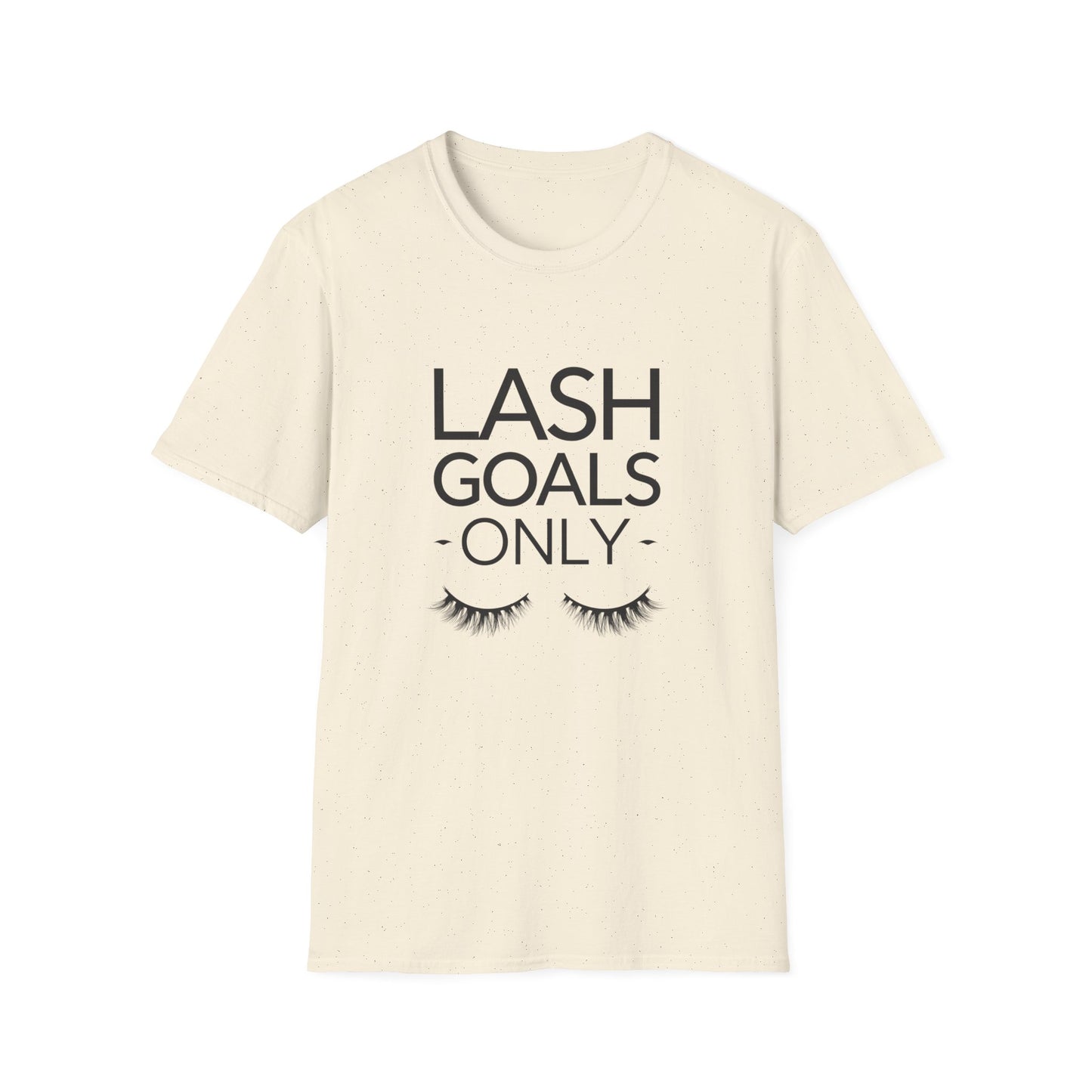 LASH GOALS ONLY" T-Shirt | Chic Eyelash Design Tee for Beauty Lovers & Lash Techs | Must-Have Trendy Gift