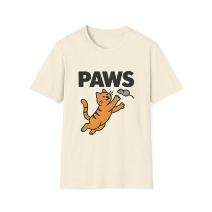PAWS Cat Reach Minimal Graphic Tee