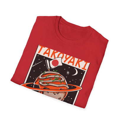 Epic Takoyaki Planet T-Shirt | Stellar Japanese Street Food & Space Lover Graphic Tee | Unique Japan Culture Apparel