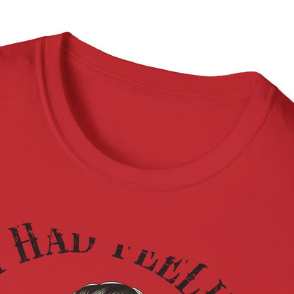 Sassy Messy Bun Skull T-Shirt - 'If I Had Feelings' Dark Humor Valentine's Gift for Women | Edgy & Unique Graphic Tee