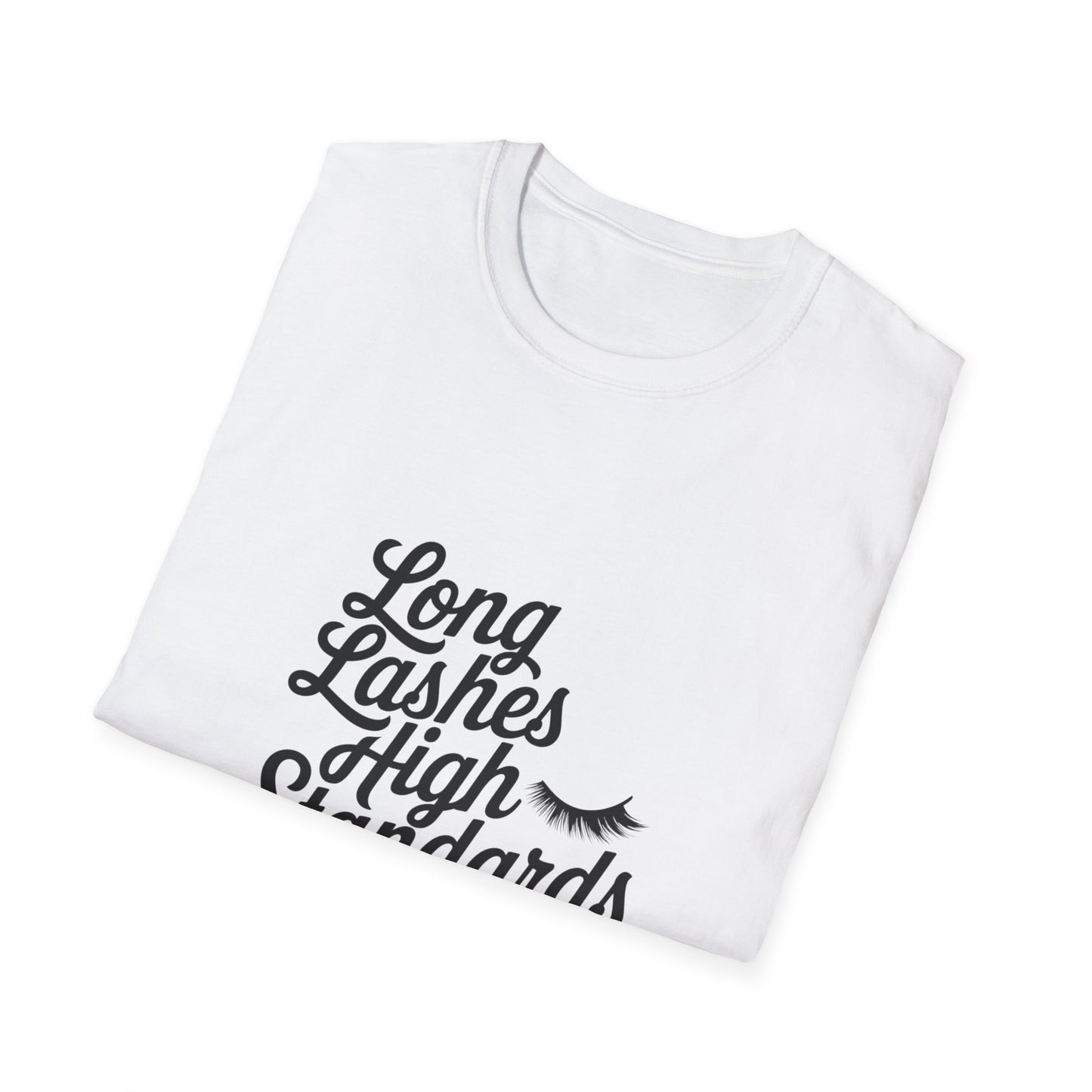Chic 'Happy Lashes Happy Life' T-Shirt | Empowering Eyelash Lover Tee for Beauty Queens & Lash Techs | Must-Have Glam Gift