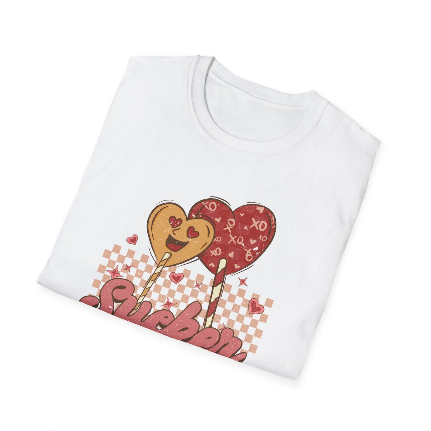 Sweet Sucker for You Retro Lollipop T-Shirt | Adorable Valentine's Day Love Tee Gift