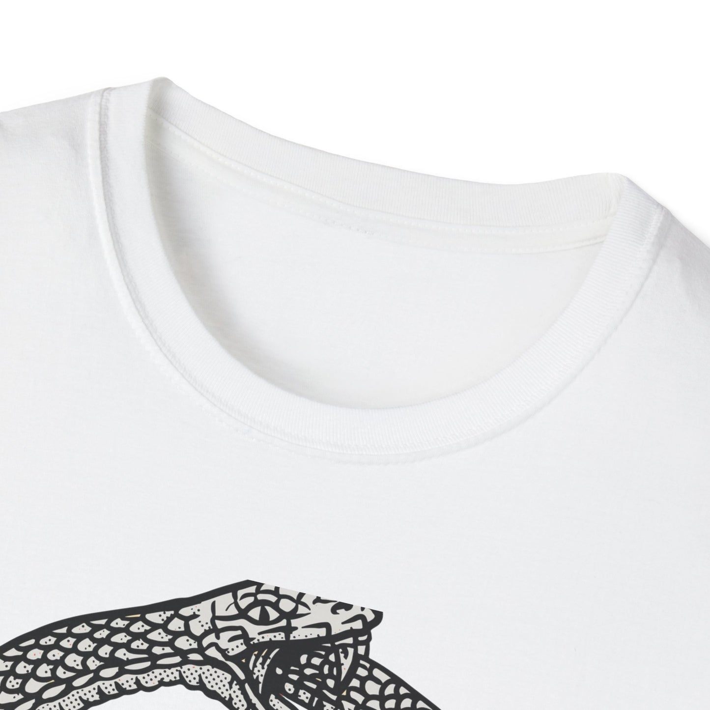 Unleash Your Inner Fire: Mystic Ouroboros & Leviathan Cross T-Shirt | Eternal Alchemy Symbol Tee