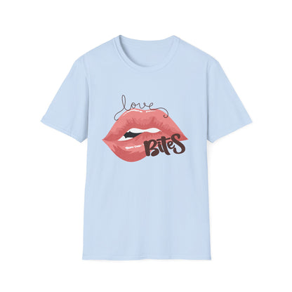 Irresistible Love Bites Lips T-Shirt | Trendy Women's Graphic Tee | Fierce & Chic Statement Top for Her