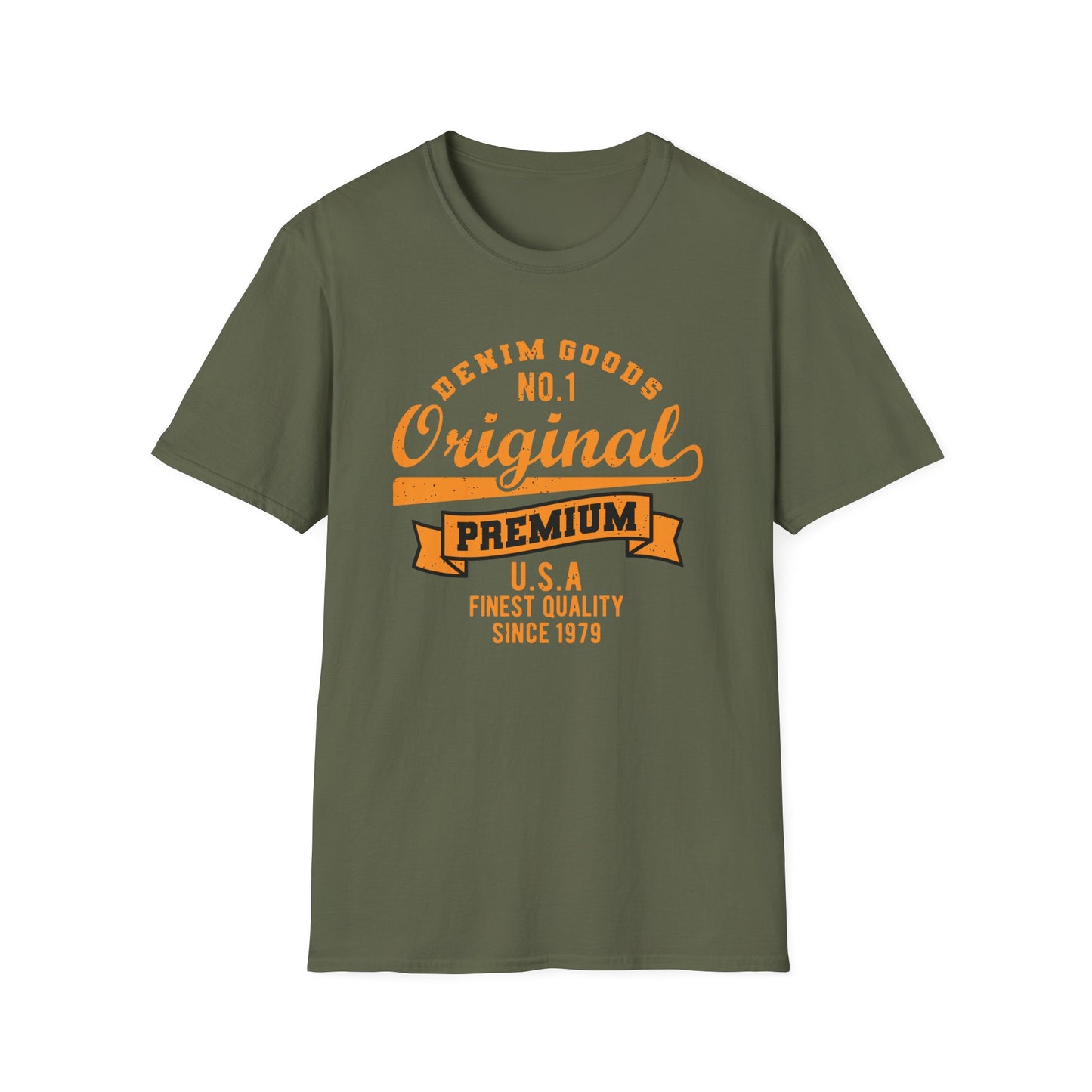 Premium Original USA Denim Goods T-Shirt | Vintage 1979 Finest Quality Classic Tee | Authentic Retro Style Top for Men & Women