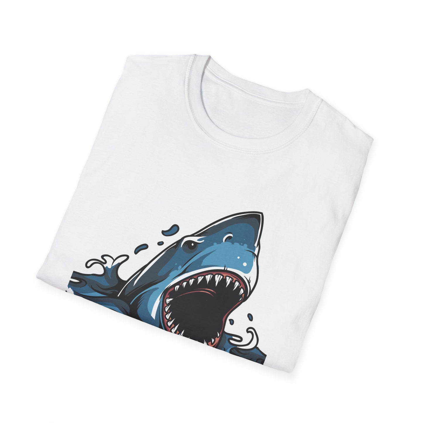Fierce Great White Shark Attack T-Shirt | Epic Ocean Predator Tee for Marine Life Lovers | Bold & Dynamic Graphic Apparel