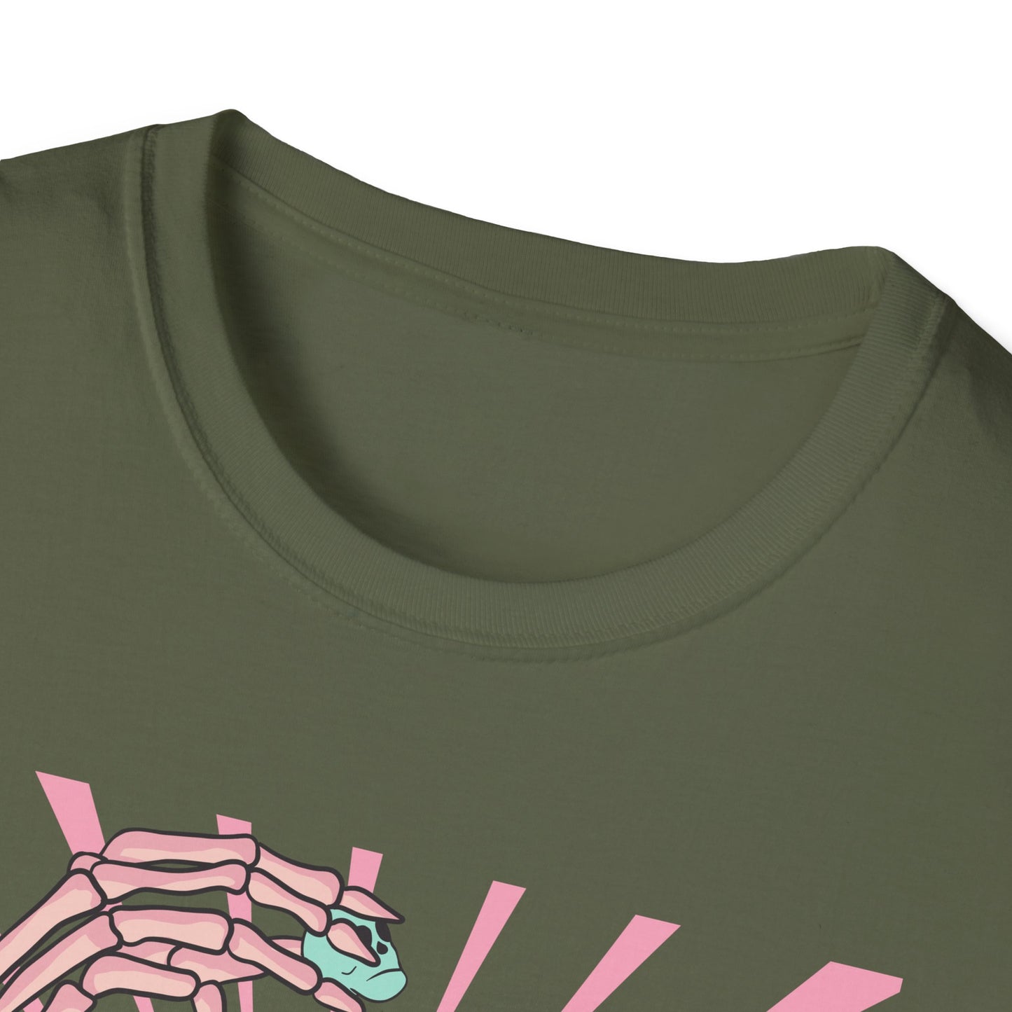 Spooky Sweet Skeleton 'You Make My Heart' T-Shirt | Pastel Goth Skull Popcorn Tee | Edgy Valentine's Day Gift for Unique Love