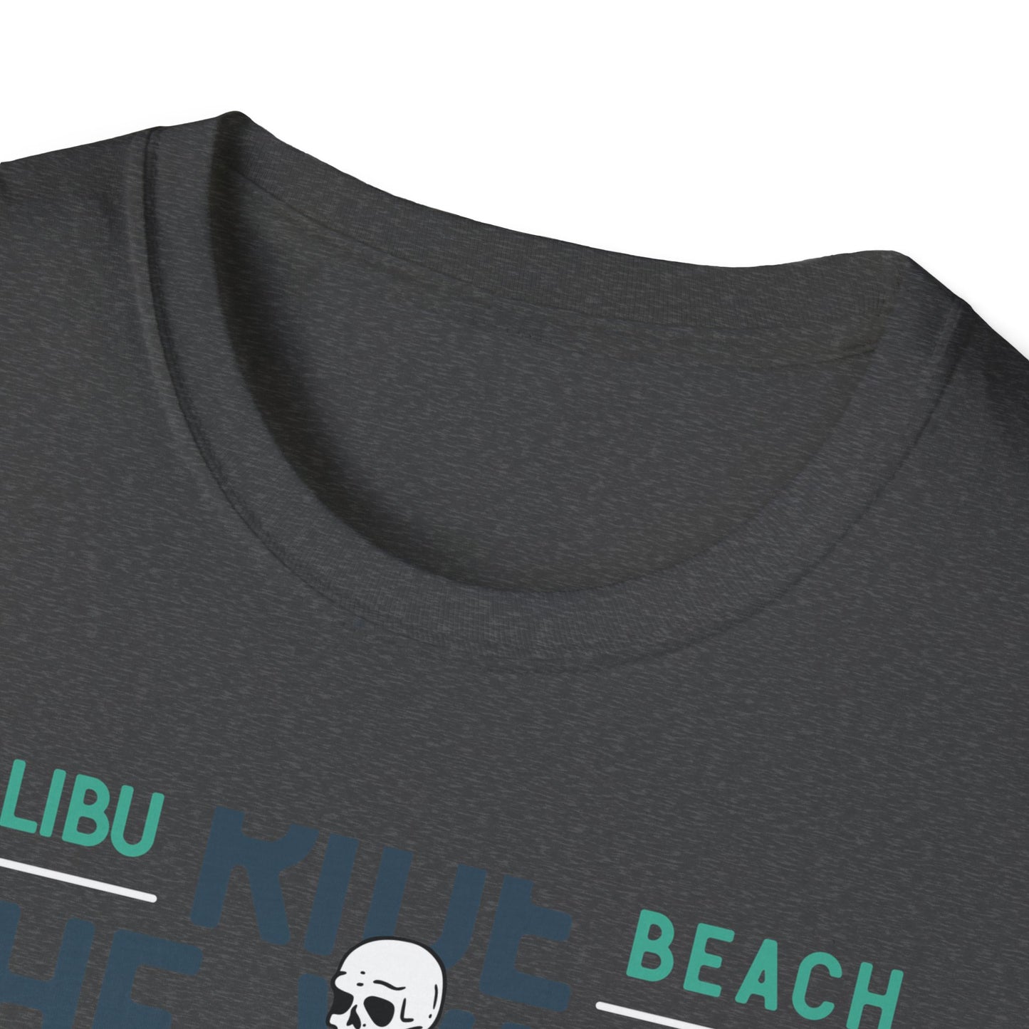 Epic Malibu Skeleton Surfer T-Shirt - Ride The Waves California Beach Retro Tee | Unique Vintage Style Surf Graphic