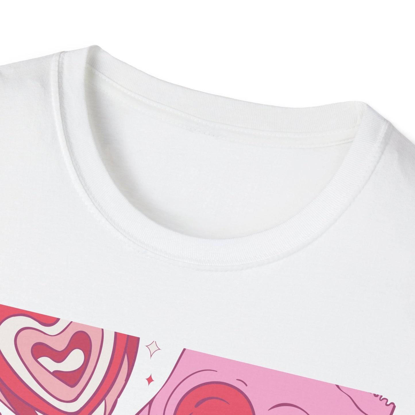 Hey Sugar Retro T-Shirt | Sweet Heart Lollipop & Candy Tee | Valentine's Day Love Gift | Cute Groovy Pink Design for Her