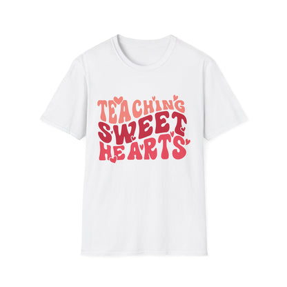 Adorable Teaching Sweet Hearts T-Shirt - Perfect Retro Valentine's Gift for Educators & Teachers