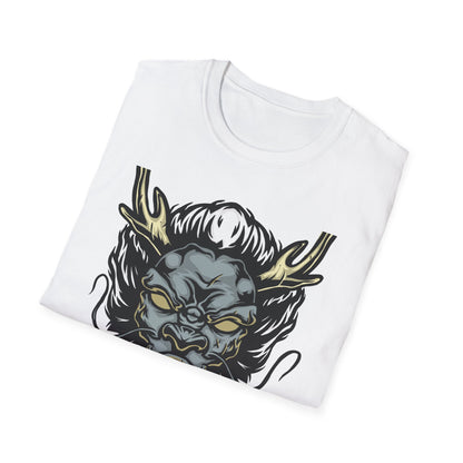 Powerful Japanese Dragon Head T-Shirt - Epic Mythical Beast Graphic Tee for Bold Style & Fantasy Fans
