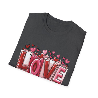 Charming LOVE Hearts T-Shirt | Perfect Valentine's Day & Anniversary Gift | Express Your Love Sweet Design Tee
