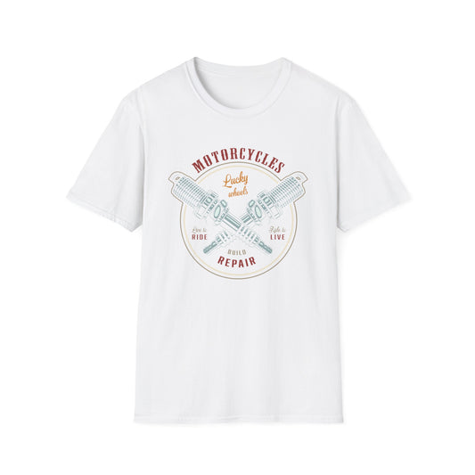 Epic Vintage Motorcycle T-Shirt for Bikers | Live to Ride Spark Plug Mechanic Tee | Bold & Premium Design