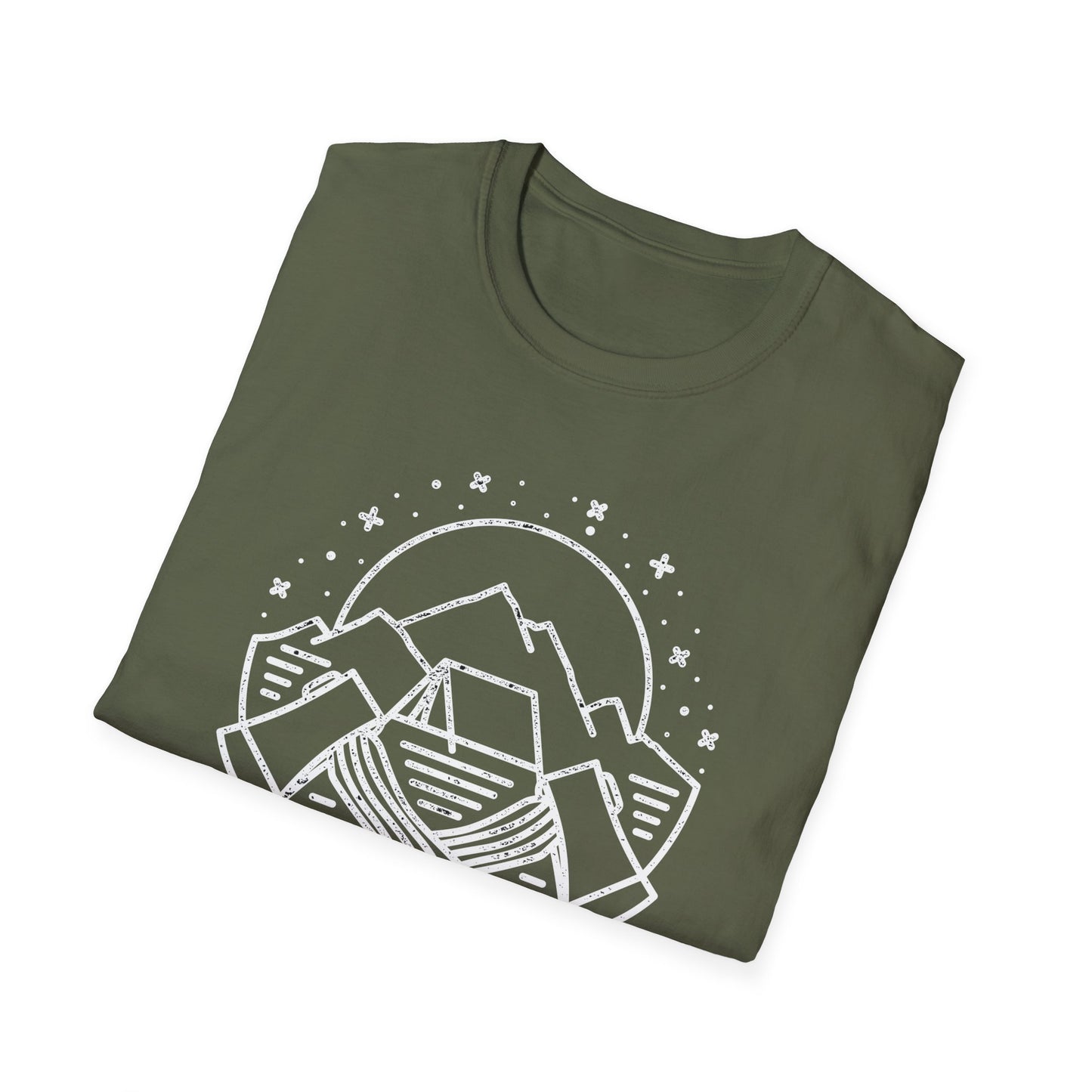 Stunning Geometric Mountain & A-Frame Tent T-Shirt | Distressed Outdoor Adventure Tee | Wanderlust Nature Explorer Gift