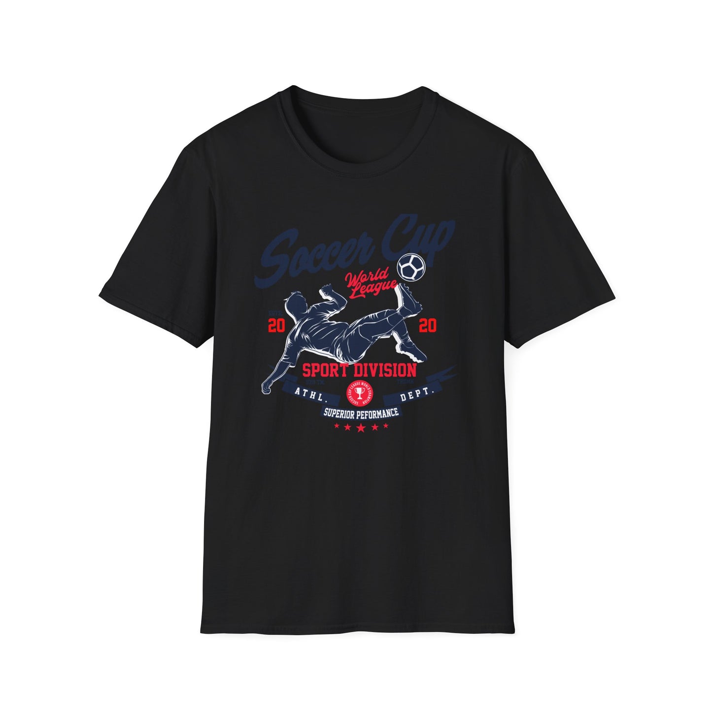 Dynamic Soccer Cup World League T-Shirt - Ultimate Sport Division Athletic Tee for Football Fans & Superior Performance