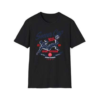Dynamic Soccer Cup World League T-Shirt - Ultimate Sport Division Athletic Tee for Football Fans & Superior Performance