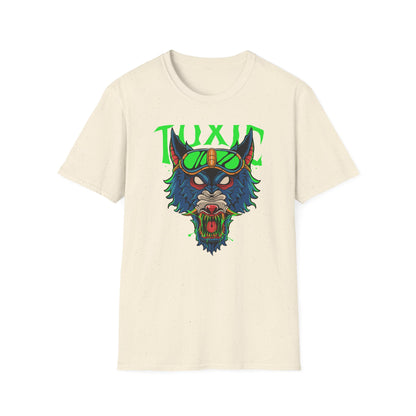 Vicious Toxic Wolf T-Shirt: Electrifying Rave Streetwear Tee with Neon Goggles – Unleash Your Edgy Style!
