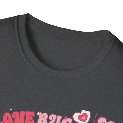 Groovy Love Bug T-Shirt | Adorable Retro Pink VW Beetle & Hearts | Sweet Valentine's Day Gift for Her