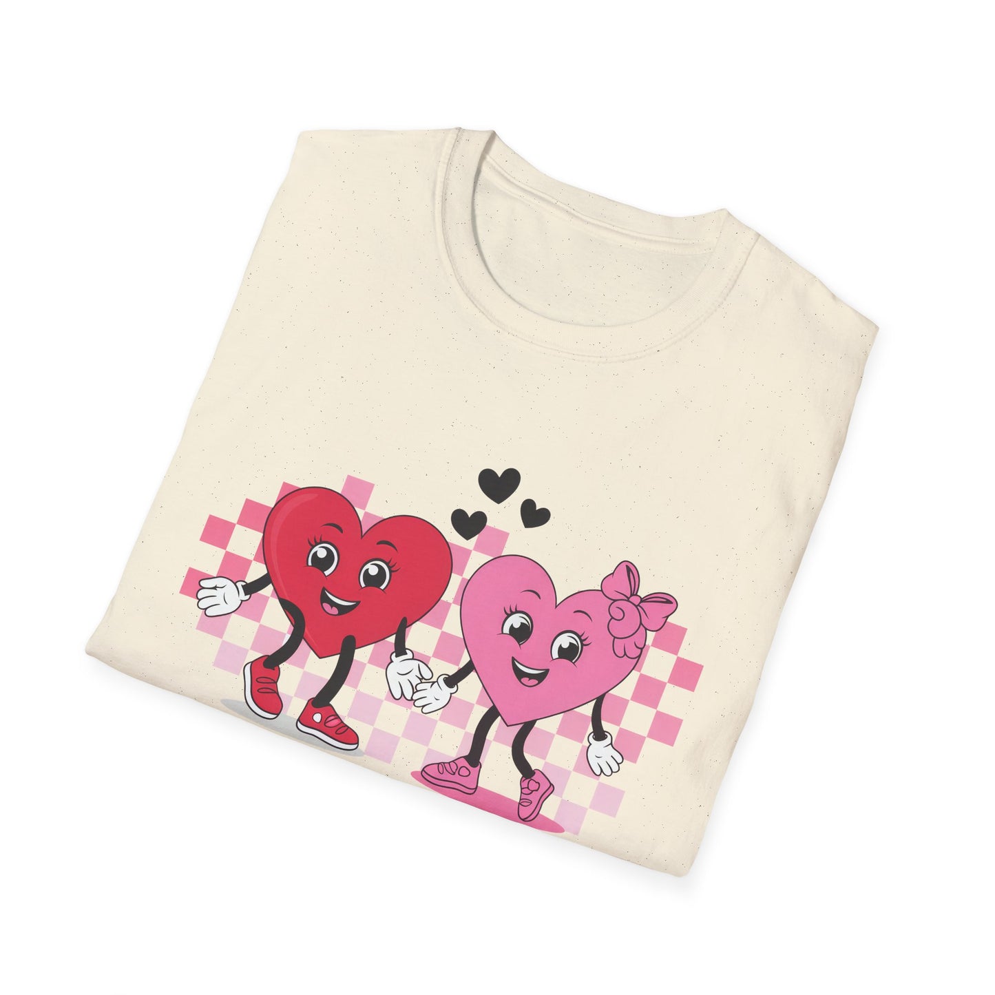 Adorable You + Me = Love Cartoon Hearts T-Shirt - Perfect Romantic Couple's Gift & Valentine's Day Tee