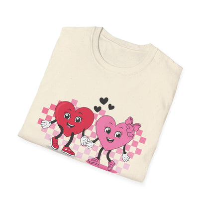 Adorable You + Me = Love Cartoon Hearts T-Shirt - Perfect Romantic Couple's Gift & Valentine's Day Tee