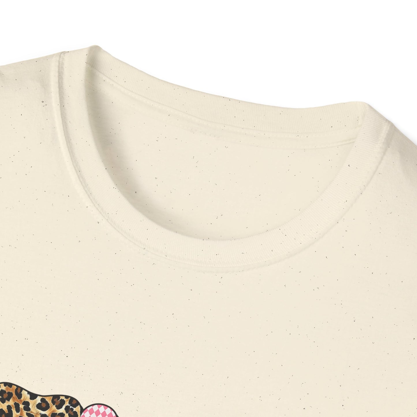 Edgy "Stupid Cupid" T-Shirt - Sarcastic Anti-Valentine's Day Tee with Retro Leopard & Glitter Patterns