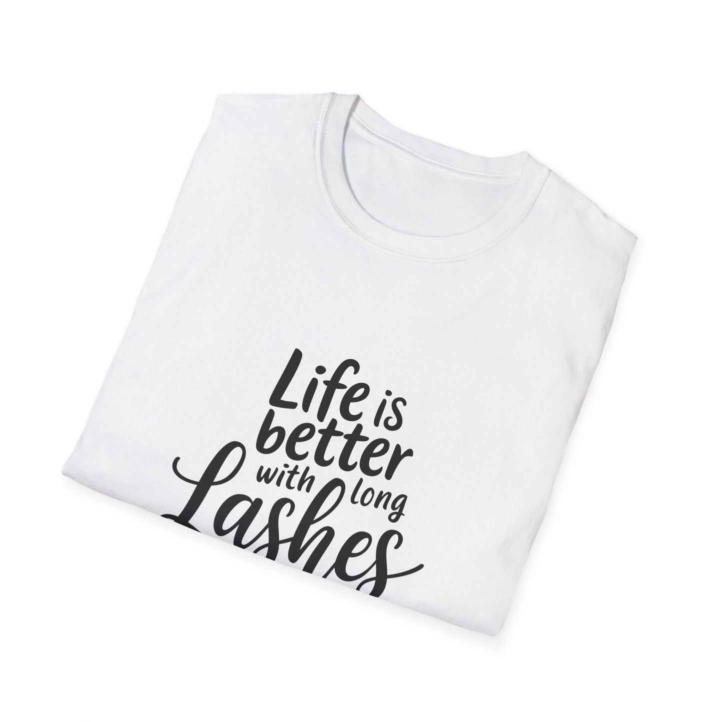 Life's Short, Get Long Lashes T-Shirt - Irresistible Beauty & Lash Tech Gift Tee