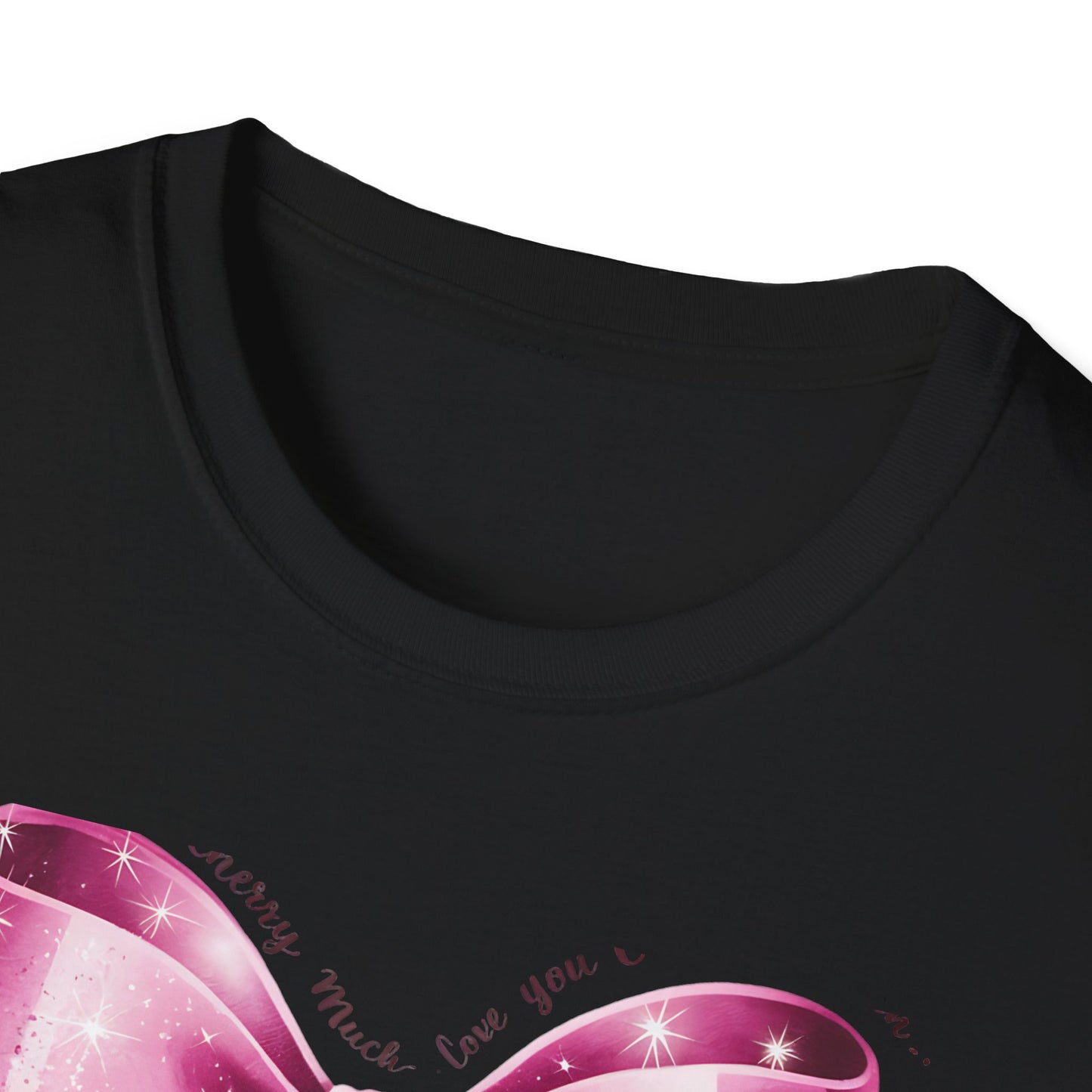 Sparkling Pink Cherry Love T-Shirt - Adorable Bow & Sweet Cherries Romantic Gift Tee for Her