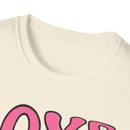 Groovy Pink Love Heart T-Shirt | Retro Y2K Sparkle Tee | Adorable Valentine's Day Gift for Her & Him