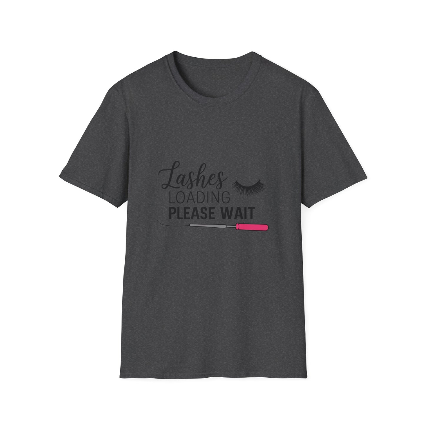 Lashes Loading Funny T-Shirt | Eyelash Lover & Makeup Artist Tee | Trendy Beauty Glam Shirt Gift