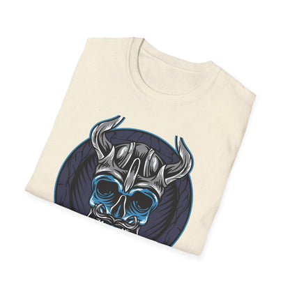 Epic Viking Skull T-Shirt | Fierce Horned Warrior Design Tee for Men | Bold Norse Mythology Apparel