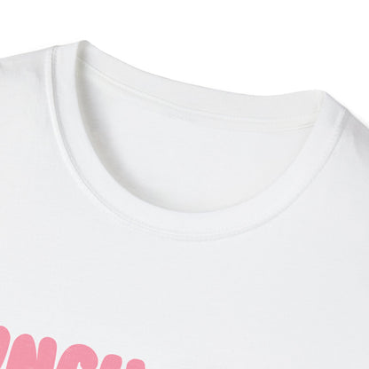 Awesome Lunch Lady Crew T-Shirt - Retro Pastel Stripes & Heartfelt Qualities - Unique School Cafeteria Staff Appreciation Tee