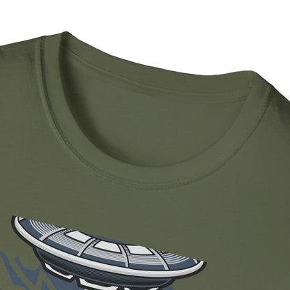 Epic Alien Invasion Biker VW Beetle T-Shirt | Unique Sci-Fi Chopper Car Lover Gift Tee