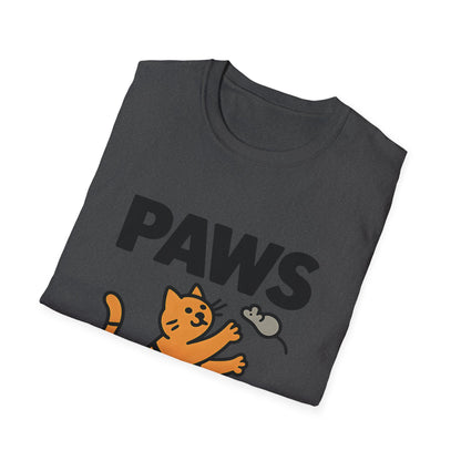 PAWS Cat Reach Minimal Graphic Tee