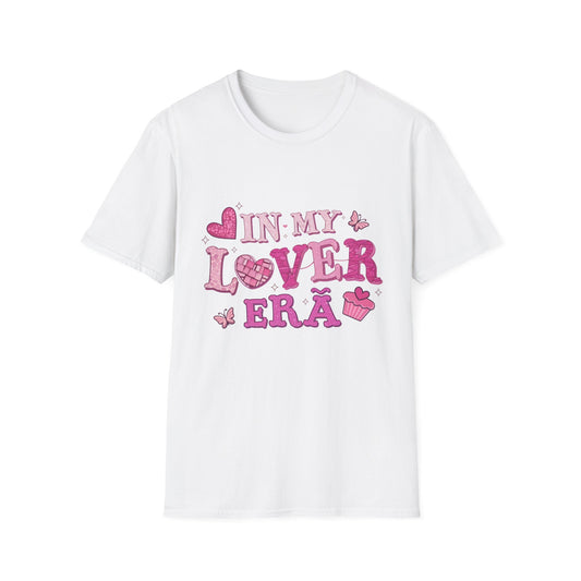 Sparkling "In My Lover Era" T-Shirt | Adorable Pink Hearts & Glitter Tee for Women | Ultimate Romantic Self-Love Gift