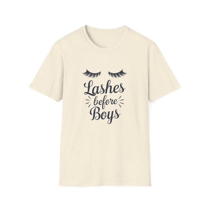 Fabulous Lashes Before Boys T-Shirt | Sassy Beauty Lover Tee | Chic Women's Empowering Gift