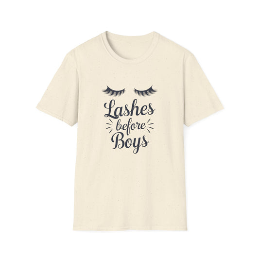 Fabulous Lashes Before Boys T-Shirt | Sassy Beauty Lover Tee | Chic Women's Empowering Gift
